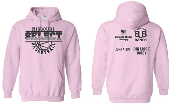 Missouri Select Hooded Sweatshirt Light pink