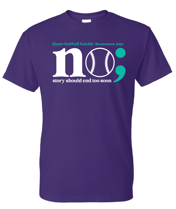 Zizzer Softball Suicide Awareness