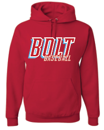Bolt Baseball Red Hooded