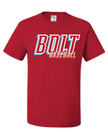 Bolt Baseball Red T shirt