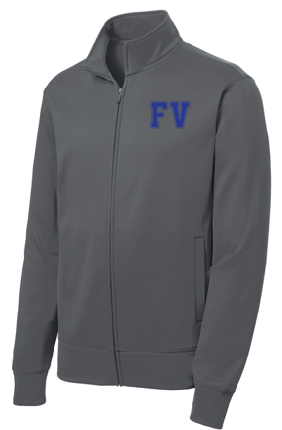 Fairveiw Flyers Gray Fleece Full-Zip Jacket