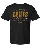 Kickapoo Chiefs XC Polyester Shirt on black