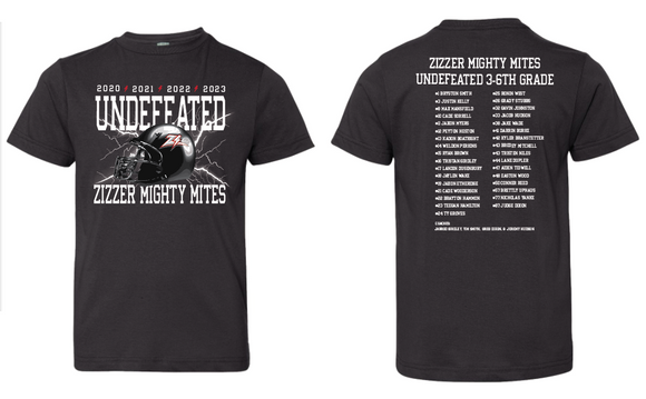 6th grade Mighty Mite Undefeated Shirt