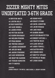 6th grade Mighty Mite Undefeated Shirt