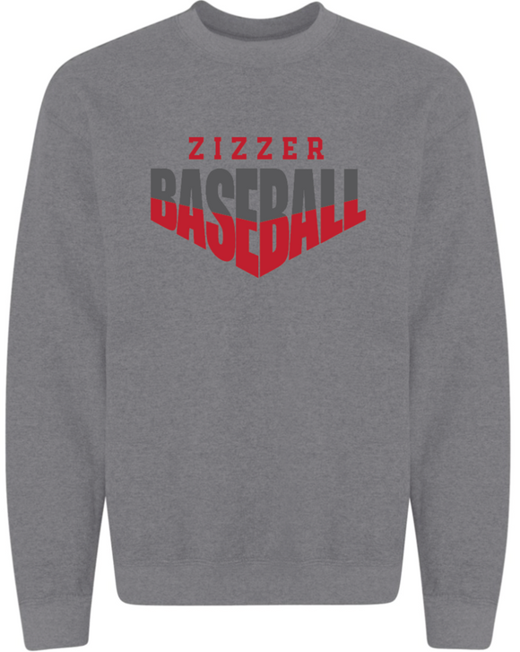 Zizzer Boys Baseball Grey - Crewneck