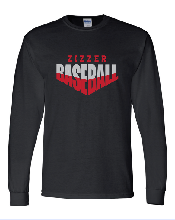 Zizzer Boys Baseball Black - Long Sleeve