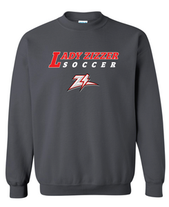 Lady Zizzer Soccer Grey Crewneck
