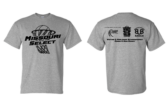 Missouri Select Basketball T-Shirt (Grey)