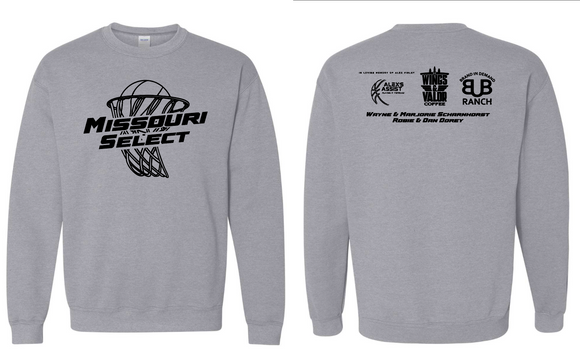 Missouri Select Basketball Crewneck (Grey)