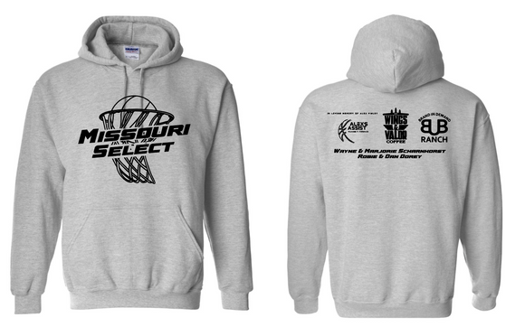 Missouri Select Basketball Hoodie (Grey)
