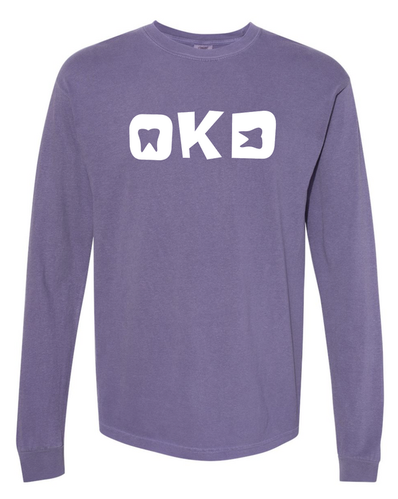 Ozark Kids Dentistry Comfort Color Long Sleeve T shirt