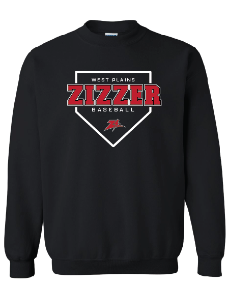 Zizzer Baseball Crewneck Sweatshirt