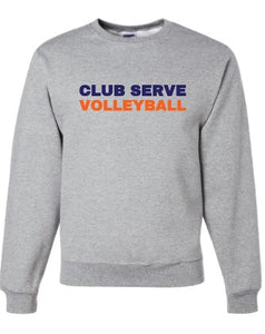 Club Serve Volleyball Gray Crewneck
