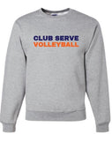 Club Serve Volleyball Gray Crewneck