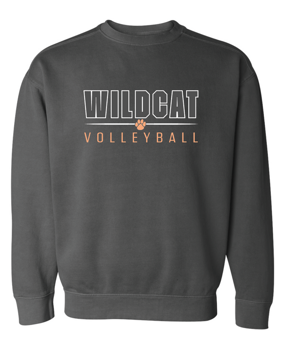 Wildcat Volleyball Comfort Color Crewneck