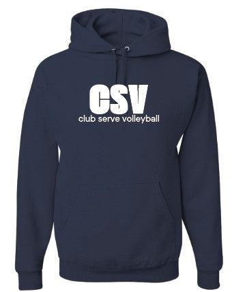 Club Serve Navy Hooded Sweatshirt