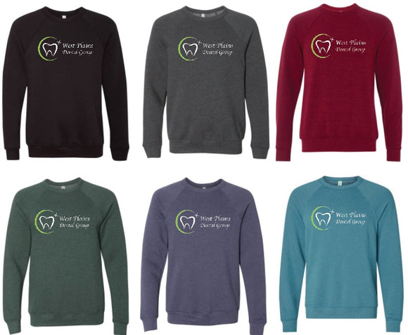West Plains Dental Group Bella Canvas Crewnecks