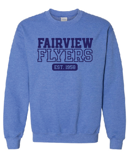 Fairveiw Flyers Blue Crewneck