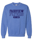 Fairveiw Flyers Blue Crewneck