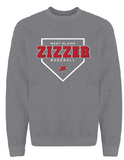 Zizzer Baseball Crewneck Sweatshirt