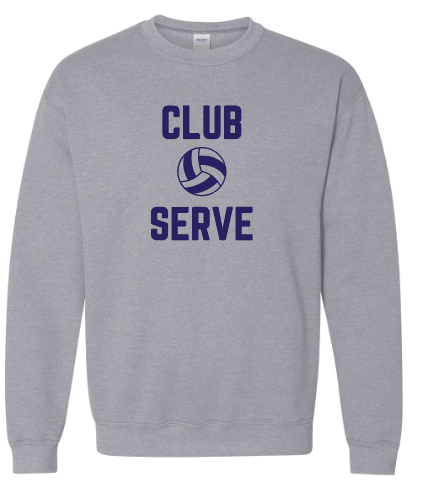 Club Serve Gray Crewneck