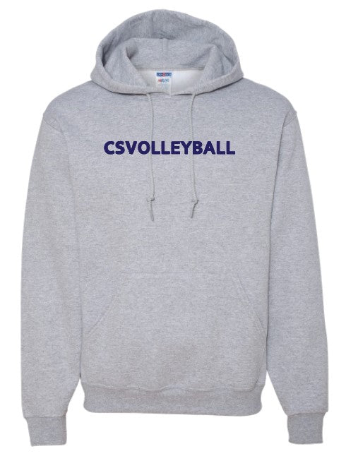 Club Serve Gray Hooded Sweatshirt