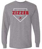 Zizzer Baseball Long Sleeve T shirt