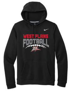 West Plains Middle School Football Hooded Nike Embrace the Grind