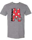 Mustangs Big M on Dark Gray