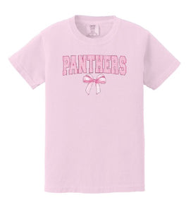 Howell Valley Panthers with bow Comfort Color