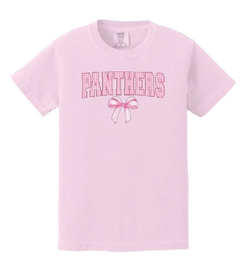 Howell Valley Panthers with bow Comfort Color