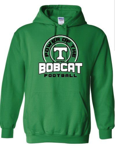 Bobcat Football Power of the T Hooded Sweatshirt