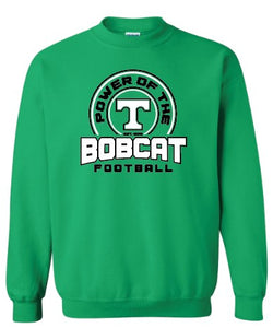 Bobcat Football Power of the T Crewneck