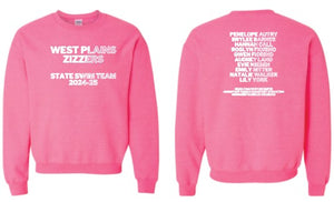 Zizzer Girls State Swim Crewneck Sweatshirt