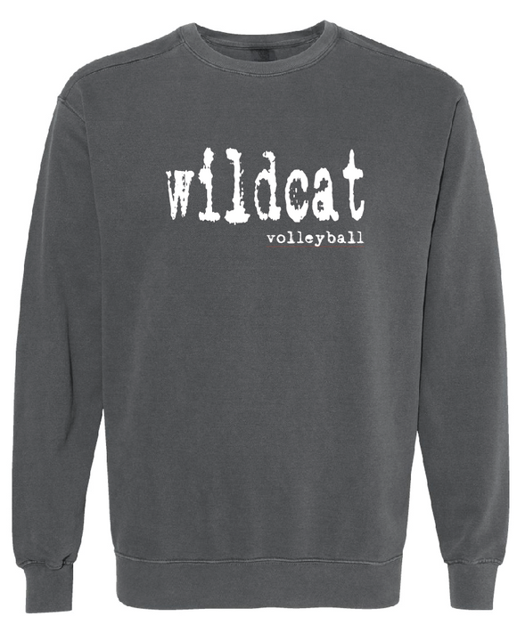 Wildcat Volleyball Comfort Color Crewneck