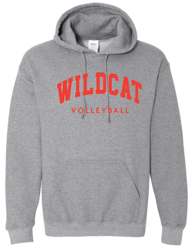 Wildcat Volleyball Gray Hoodie