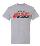 WPMS Lady Zizzer Basketball Gray shirt
