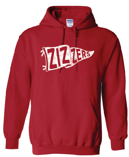 Zizzer Middle School Cheer Red Hooded Sweatshirt